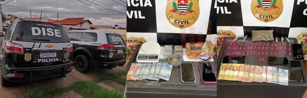 DISE de Ourinhos deflagra operação contra o tráfico e prende quatro pessoas