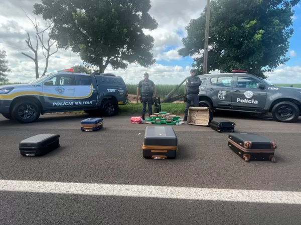 Operação conjunta prende traficantes e apreende maconha e cocaína na Rodovia Orlando Quagliato, em Ourinhos