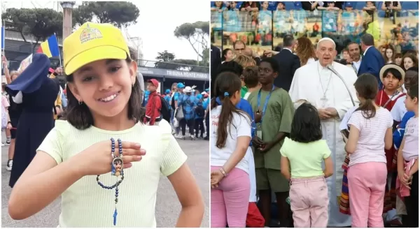 Menina de 10 anos de Fartura prefere visitar o Papa a ir à Disney