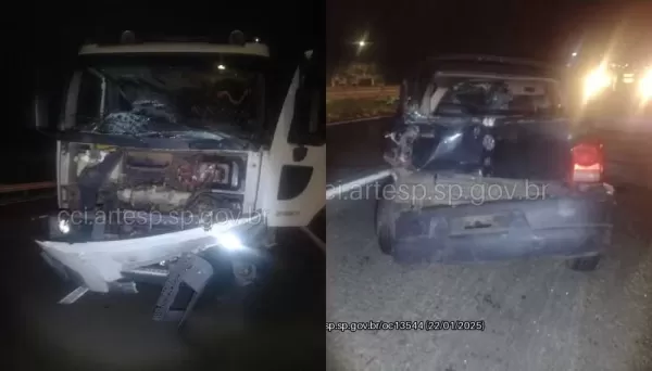 Motorista morre após bater carro de frente com caminhão na SP-127 