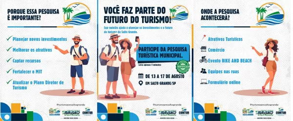 Salto Grande realiza Pesquisa Turística Municipal para conhecer perfil de visitantes e fortalecer o turismo local