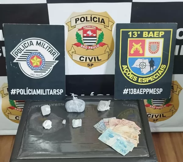 Casal é preso por tráfico de drogas em operação do BAEP, Força Tática e DISE em Ourinhos