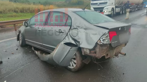 Acidente na BR-153 é atendido pela PRF de Ourinhos 