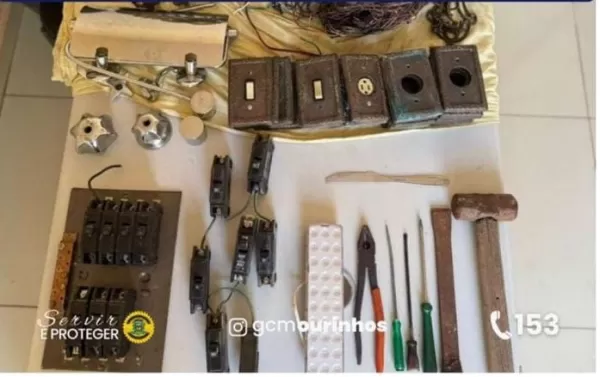Homem é preso em flagrante por furto de materiais elétricos em Ourinhos
