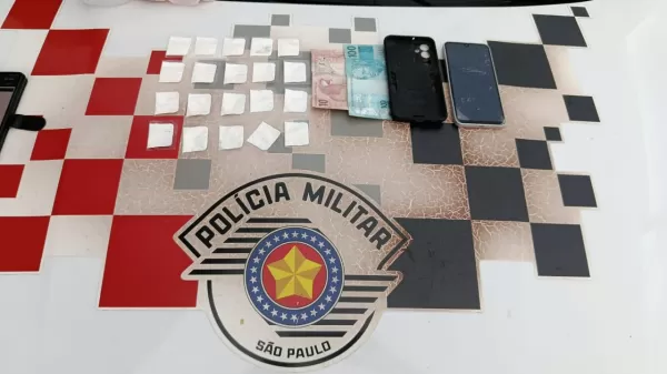 Perseguição no centro de Santa Cruz termina com prisão por tráfico e apreensão de cocaína