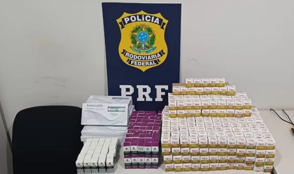 PRF apreende quase 2 mil ampolas de medicamentos emagrecedores na BR-153, em Ourinhos