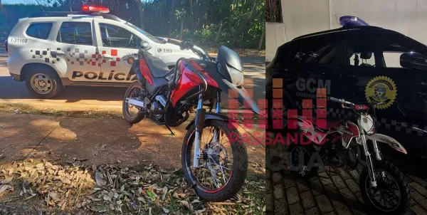 GCM e Polícia Militar recuperam motocicletas furtadas de loja no Centro de Ourinhos
