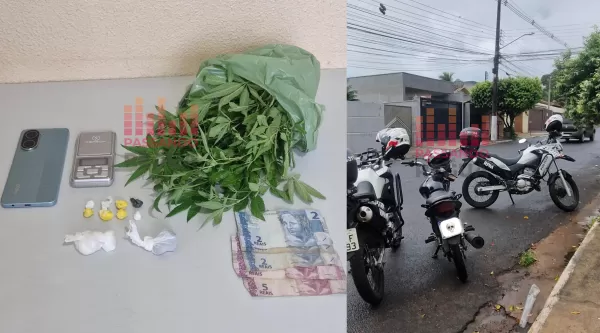 Homem é preso por tráfico de drogas após ação da PM no bairro Santos Dumont, em Ourinhos