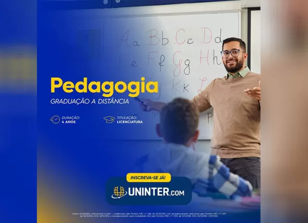 Pedagogia da UNINTER se destaca pela alta empregabilidade e formação completa