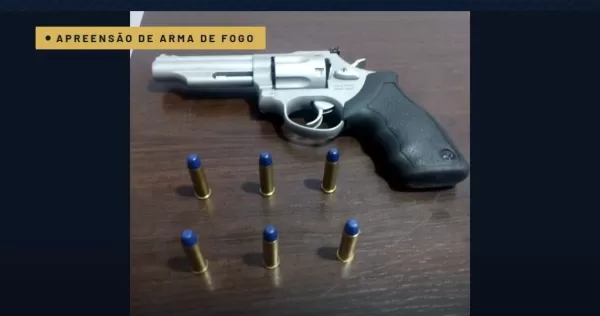 GCM encontra revólver calibre .357 municiado dentro de veículo em Ourinhos