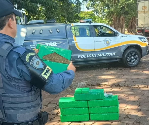 TOR apreende mais de 100 kg de maconha na SP-327 e prende traficante em Santa Cruz do Rio Pardo