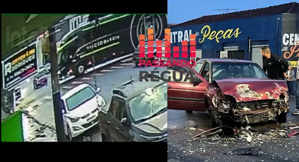 Motorista fica gravemente ferido após colisão com ônibus da Viação Garcia em Ourinhos