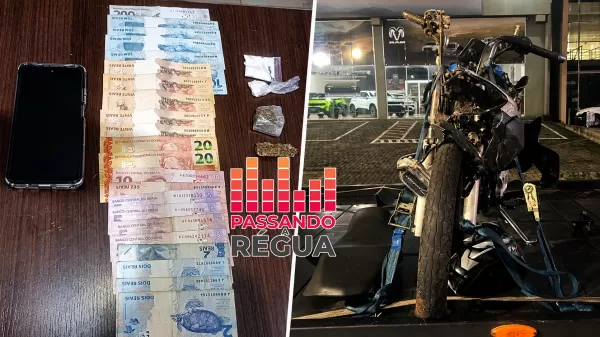 Motociclista fica gravemente ferido após fugir da PM e bater contra parede de comércio em Ourinhos