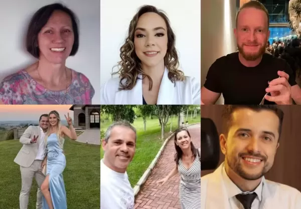 Mãe e filha, médicos, patinador artístico e casais: quem são os mortos em queda de balão em Praia Grande (SC)