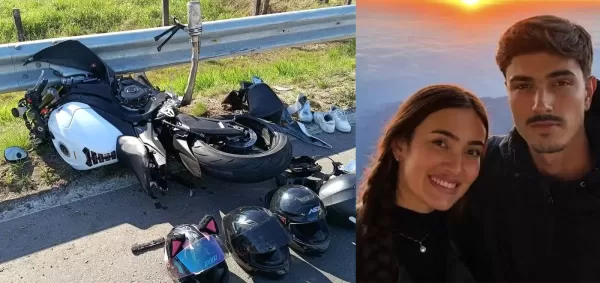 Casal de universitários morre em colisão entre motos na BR-101, em SC