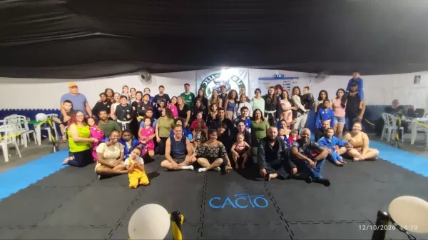 Confraternização do Dia das Crianças do Projeto Social Cacto de Jiu-Jitsu é marcada por alegria, união e integração familiar
