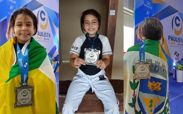 Atleta mirim de Ourinhos é vice-campeã paulista de jiu-jitsu e busca apoio para disputar mundial em Abu Dhabi