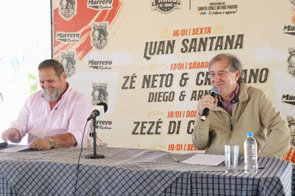 Com Luan Santana, Zé Neto & Cristiano e Zezé Di Camargo, Santa Cruz do Rio Pardo anuncia atrações da 30ª Festa do Peão