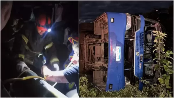 Ônibus com delegação de basquete capota no Ceará e deixa mortos e dezenas de feridos