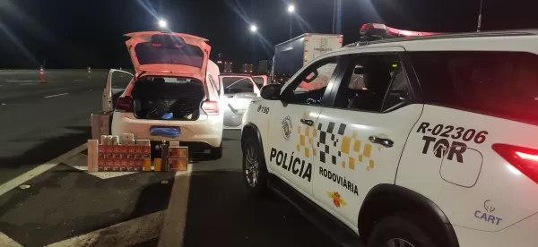 Tático Ostensivo Rodoviário prende homem por descaminho com R$ 22 mil em produtos na SP-225 em Santa Cruz do Rio Pardo