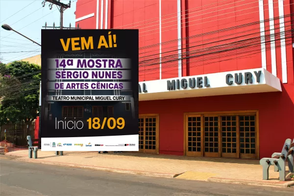 14ª Mostra de Teatro Sérgio Nunes de Ourinhos começa dia 18 de setembro 