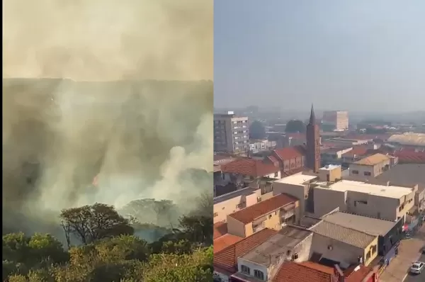 Incêndio atinge áreas de mata em Ourinhos e mobiliza bombeiros e Defesa Civil