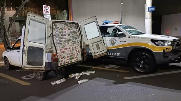 TOR prende contrabandista com 23,5 mil maços de cigarros em Marília
