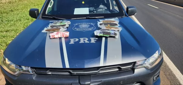 PRF apreende aproximadamente 5 kg de haxixe durante fiscalização na BR-153, em Ourinhos