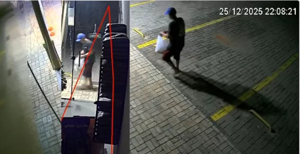 Homem é flagrado furtando fios subterrâneos em galeria comercial de Ourinhos