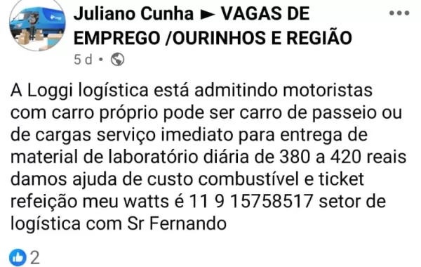 Morador de Chavantes cai em golpe de falso anúncio de emprego no Facebook