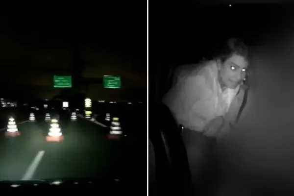 Motorista de aplicativo filma fuga de criminosos após bloqueio na Rodovia dos Imigrantes