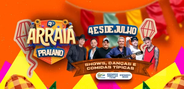 Começa hoje o 4º Arraiá Praiano em Salto Grande com muita festa, cultura e shows gratuitos