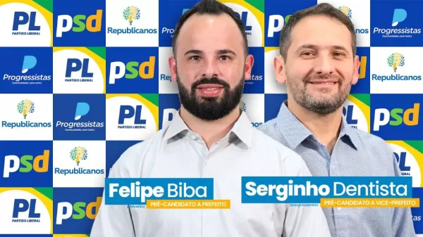 Convenção partidária em São Pedro do Turvo, lança candidatura de Felipe Biba e Serginho Dentista, neste sábado, 20