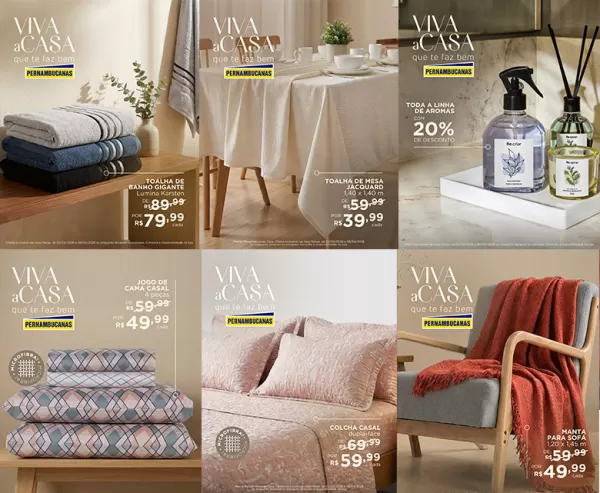 Pernambucanas de Ourinhos com ofertas em cama, mesa e banho 