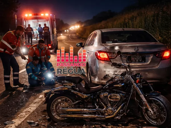Passageira fica gravemente ferida após moto bater na traseira de carro na Rodovia Raposo Tavares em Canitar