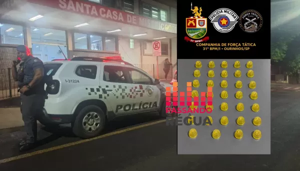 Suspeito de tentativa de homicídio em Santa Cruz é preso com drogas após fugir por telhados em Chavantes
