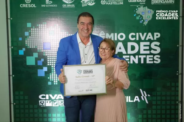 Prefeito de Salto Grande, Mário Rosa, fica entre os quatro finalistas do Prêmio “CIVAP Cidades Excelentes”