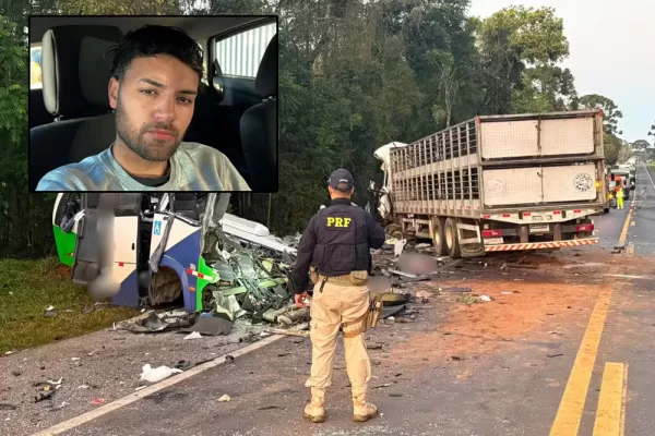 Vítimas que morreram em acidente entre micro-ônibus e carreta no Paraná eram duas crianças e 21 adultos