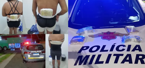 Quatro bolivianos são presos com mais de 3,7 kg de cocaína em ônibus na Raposo Tavares, em Assis