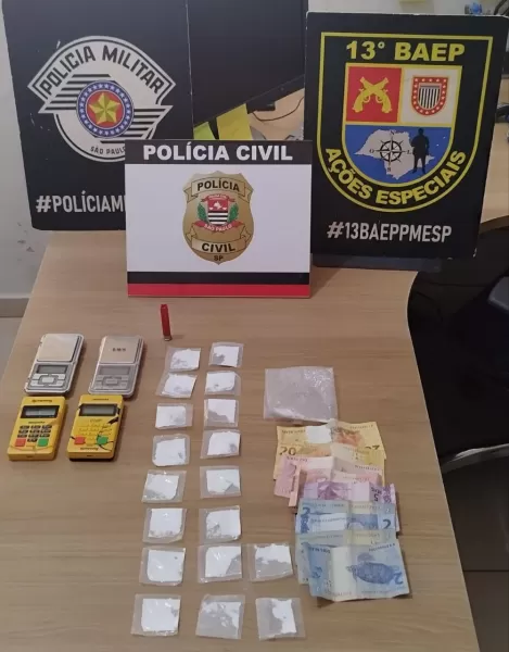 Homem de 54 anos é preso por tráfico de drogas em Bernardino de Campos 