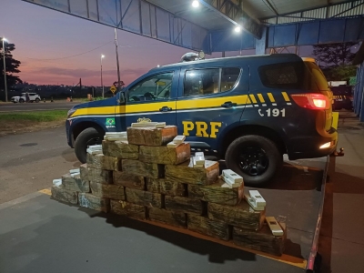 Carga de maconha é apreendida pela Polícia Rodoviária Federal em Ourinhos