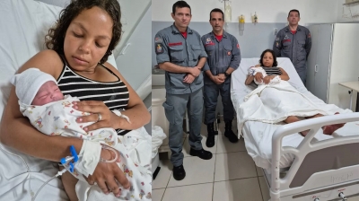 Jovem dá à luz em casa e recebe ajuda do Corpo de Bombeiros pelo telefone na região 