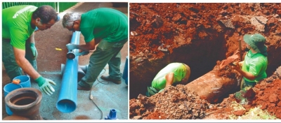 SAE realiza interligação de rede e condomínios Moradas e Choso Misato ficam sem água em Ourinhos