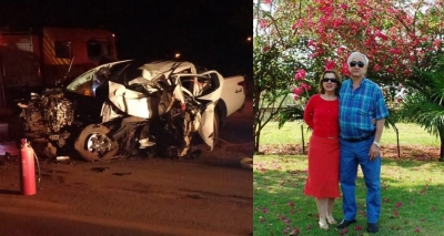 Casal de empresários não sobrevive à colisão no MS