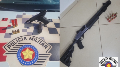 Suspeito de efetuar disparos é preso com arma de fogo em Santa Cruz do Rio Pardo