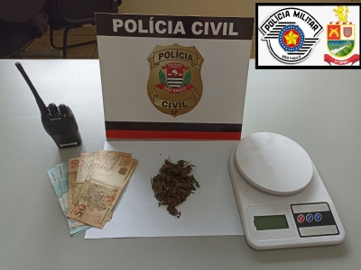 Operação Impacto, Polícia Militar e Polícia Civil prendem um indivíduo por Tráfico de Drogas na região