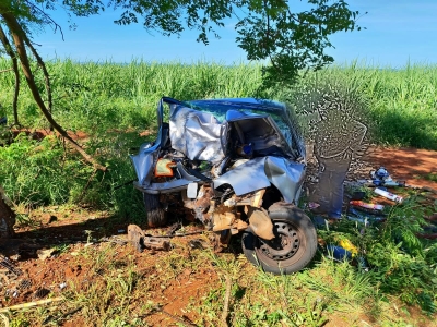 Grave acidente na região norte do Paraná deixa representante comercial em estado crítico