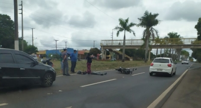 Motociclista fica ferido em acidente na SP-270 em Ourinhos 