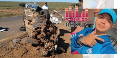 Jovem morre em acidente com três veículos em vicinal na região 