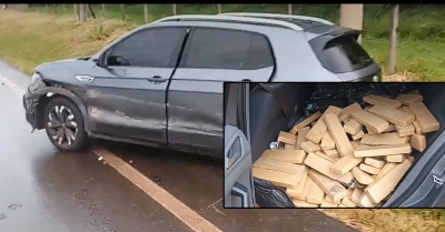 PRF apreende grande quantidade de maconha na BR-153 em Ourinhos